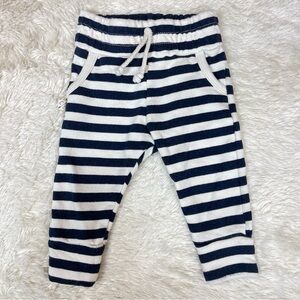 Childhoods Clothing Jogger in Navy and Cream Stripe - 6-12m